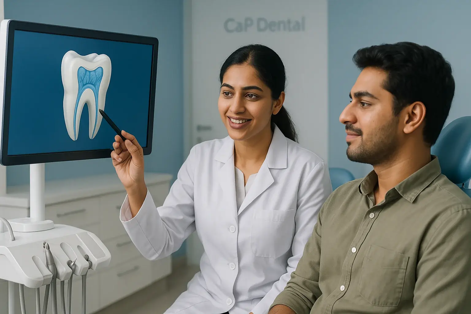 Dr. Perrin with Patient